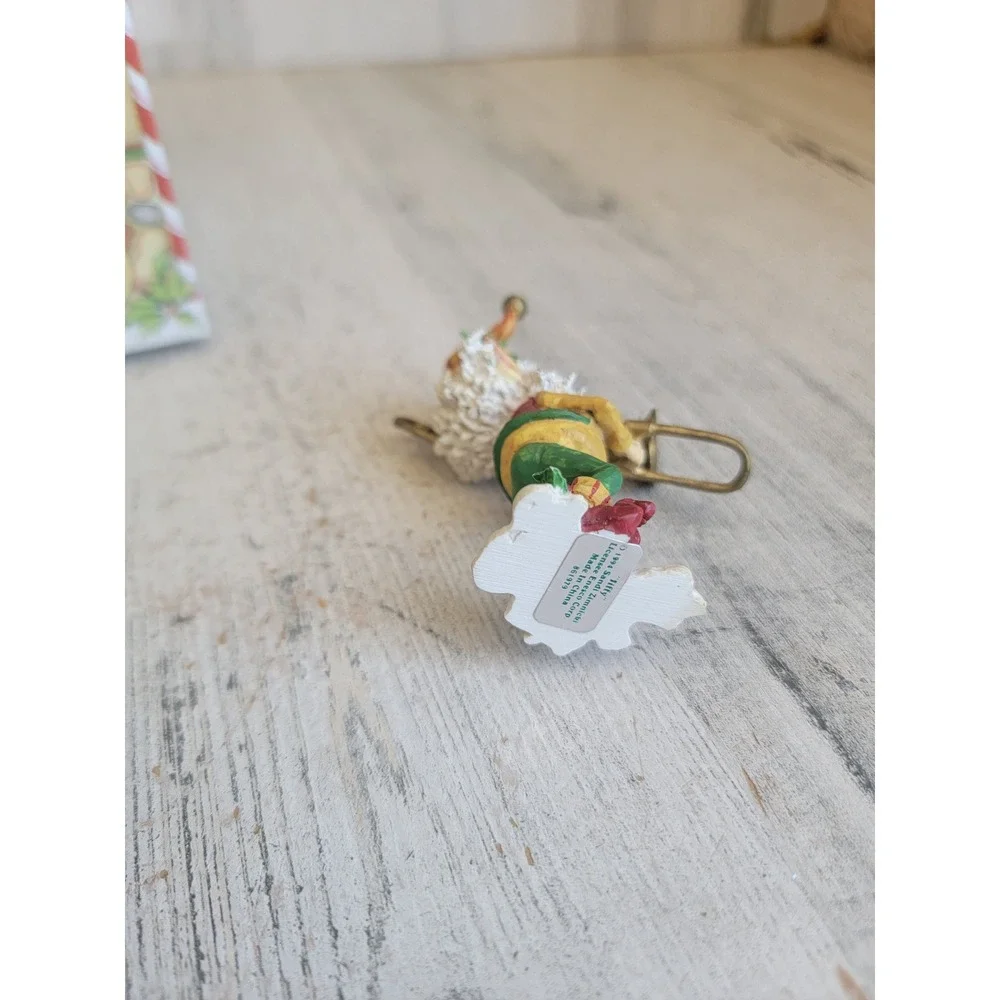 Enesco jiffy trombone elf Vintage Village North Pole accessory Xmas